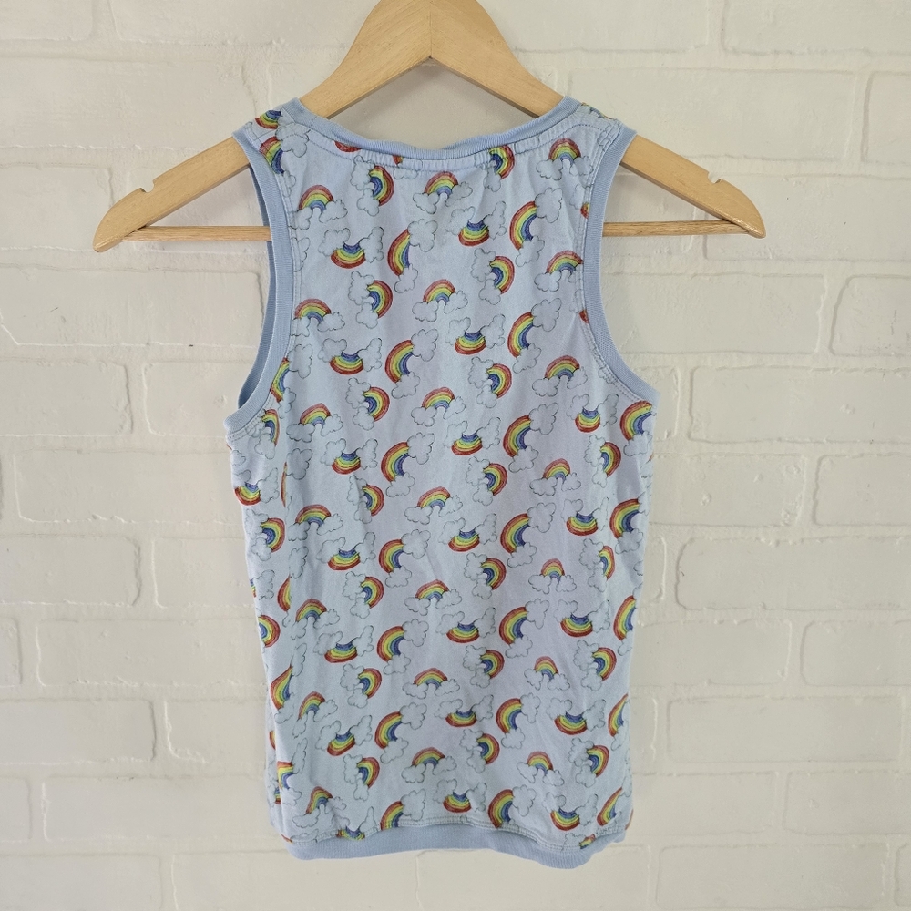 Paper Wings Organic Cotton Rainbow Tank Top Kids Size 12 - Picture 3 of 5